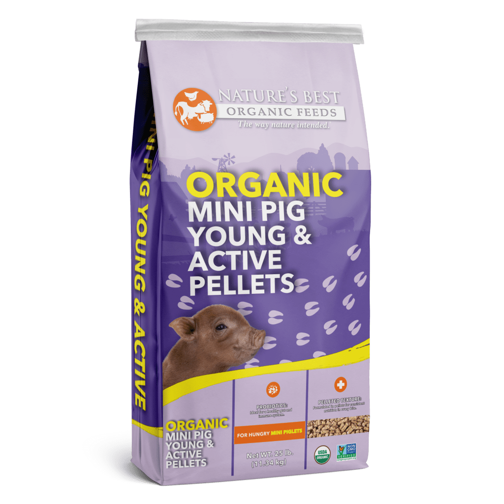 Organic Mini Pig Young & Active Pellets