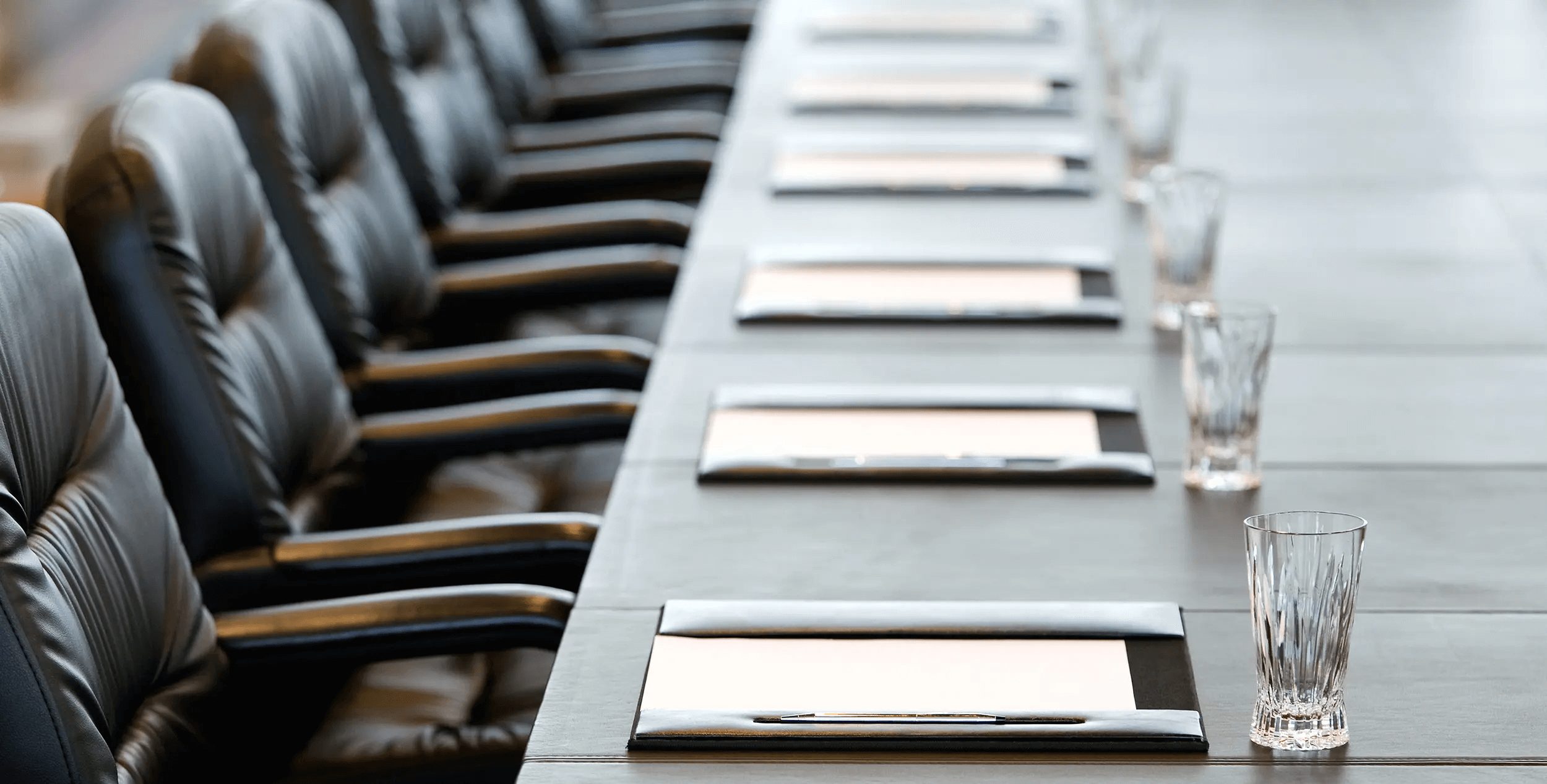 conference room with leather interior