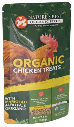 Organic Chicken Treats with Marigold, Alfalfa, & Oregano